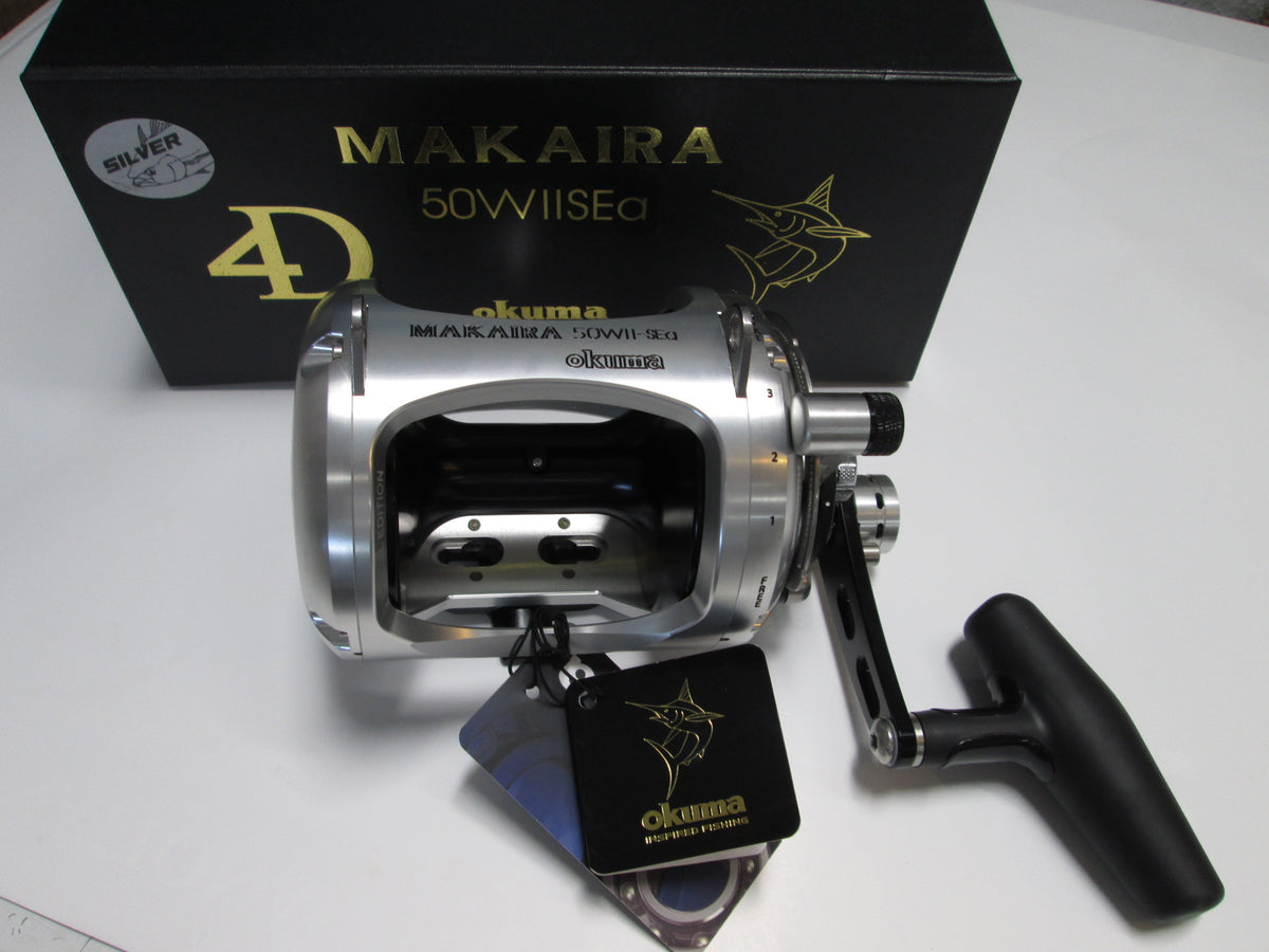 okuma 50w reel Makaira SEA Land Based Shark ver. 2-Speed Lever Drag Reels Tackle World big game trolling Okuma MK-50WIISEa-LBS Makaira SEa 50W-size