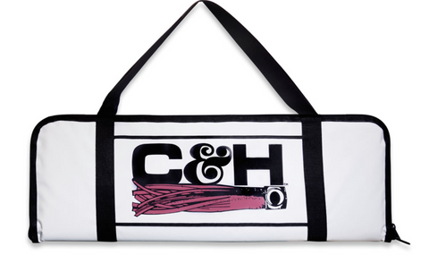 C&H, Bait Bag, 13 in X 36 in with Freezer-Pack Pockets, White
